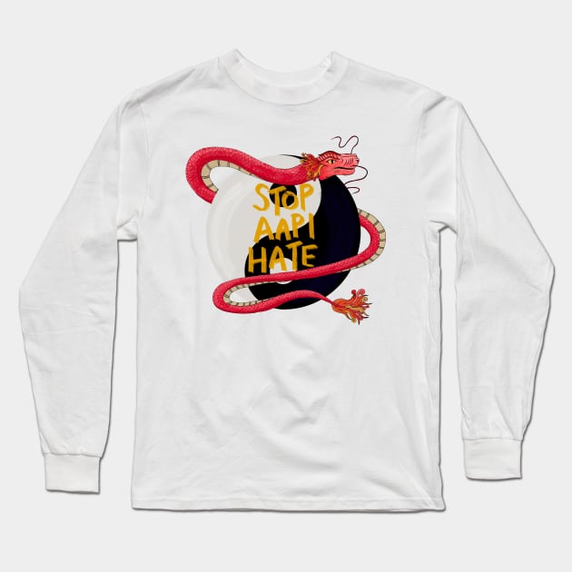 Stop AAPI Hate Long Sleeve T-Shirt by artolxxvia